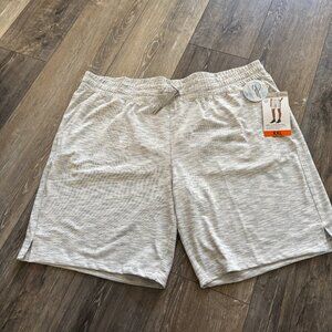 NWT Mondetta Women's Active Bermuda Shorts Light Gray Size 2 Xlarge